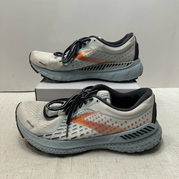 Brooks Women's Sneakers - Cream, Black, and Orange - Picture 5 of 9